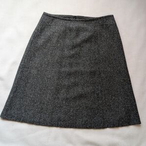 Geofrey Beene Sport A-Line Midi Grey Skirt Back Zipper Lined Size 14